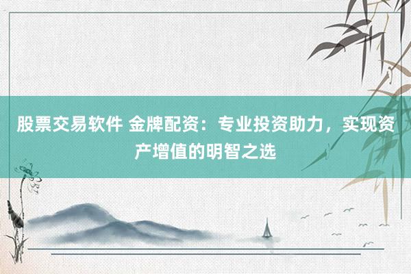 股票交易软件 金牌配资：专业投资助力，实现资产增值的明智之选