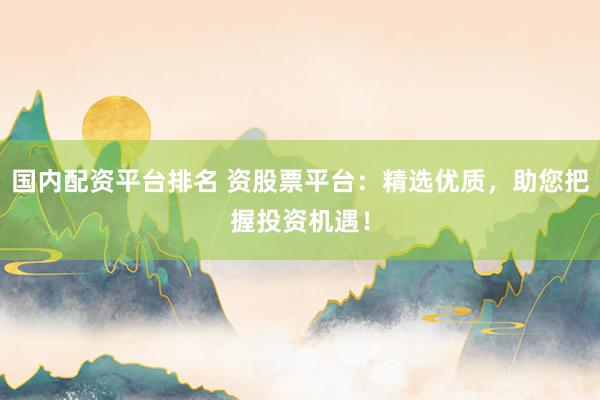 国内配资平台排名 资股票平台：精选优质，助您把握投资机遇！