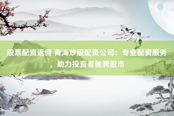 股票配资返佣 青海炒股配资公司：专业配资服务，助力投资者驰骋股市