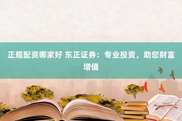 正规配资哪家好 东正证券：专业投资，助您财富增值