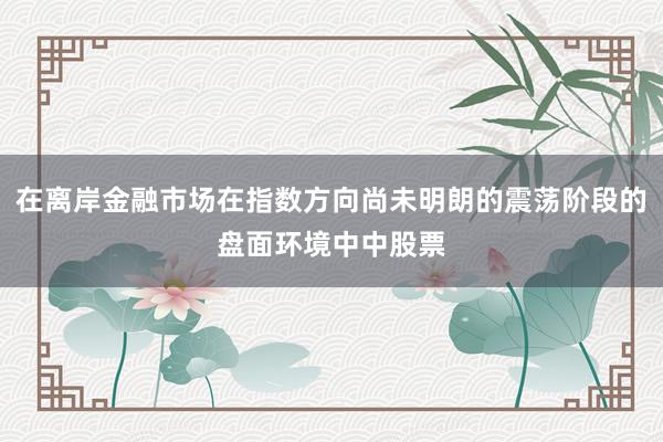 在离岸金融市场在指数方向尚未明朗的震荡阶段的盘面环境中中股票