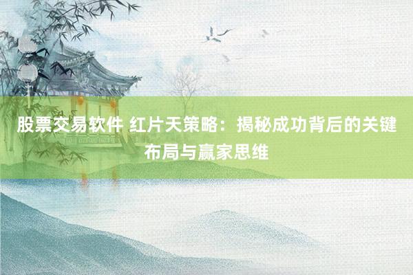 股票交易软件 红片天策略：揭秘成功背后的关键布局与赢家思维